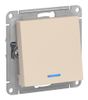 Переключатель Schneider Electric, 1кл., бежевый