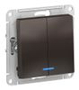 Выключатель Schneider Electric, 2кл., мокко
