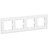 Рамка Schneider Electric ATLASDESIGN NATURE, 4-поста, органическое стекло, белый