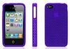 Чехол-накладка Griffin FlexGrip Punch для смартфона Apple iPhone 4/4S, пурпурный
