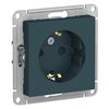 Розетка Schneider Electric AtlasDesign, однопостовая, изумруд