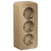 Розетка Schneider Electric Blanca, 3-х постовая, титан