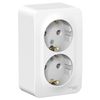 Розетка Schneider Electric Blanca, 2-х постовая, белый