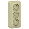Розетка Schneider Electric Blanca, 3-х постовая, бежевый