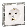 Розетка Schneider Electric W59, однопостовая, белый