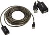 Кабель-удлинитель USB(Am)-USB(Af), 10 м, серебристый, Telecom