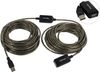 Кабель-удлинитель USB(Am)-USB(Af), 15 м, серебристый, Telecom