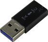 Переходник (адаптер) USB(Am)-USB Type-C(F), черный, KS-IS KS-379 (KS-379Black)