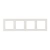 Рамка EKF Стокгольм, 4-поста, белая