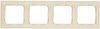 Рамка Legrand Valena, 4-поста, слоновая кость