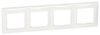 Рамка Legrand Valena, 4-поста, белая
