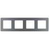 Рамка Legrand Inspiria, 4-поста, дымчатый