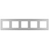 Рамка Legrand Inspiria, 5-постов, алюминий