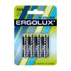 Батарейка Ergolux Alkaline, AAA (LR03/24А), 1.5V, 4 шт