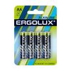 Батарейка Ergolux Alkaline, AA (LR06/15А), 1.5V, 4 шт
