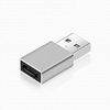 Переходник (адаптер) USB(Am)-USB Type-C(F), серый MH301 (127897)