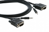 Кабель VGA(15M)/Jack 3.5mm(M)-VGA(15M)/Jack 3.5mm(M), 90 см, Kramer C-GMA/GMA-3 (92-2202003)