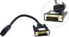 Кабель-переходник (адаптер) HDMI(19F)-DVI-D(25M), 15 см, 5bites (BC-HDF2DVI)