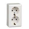 Розетка Schneider Electric Этюд Хит, 2-х постовая, белый