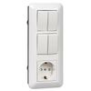 Блок розетка+выключатель Schneider Electric (BK2VR-008B-BI)