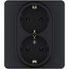 Розетка Legrand Inspiria, 2-х постовая, антрацит