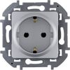 Розетка Legrand Inspiria, однопостовая, алюминий