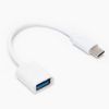 Кабель-переходник (адаптер) USB Type-C(m)-USB(Af), 10 см, белый, RockBox (125385)
