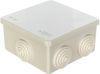 Коробка распределительная 8.5 см x 8.5 см, наружный монтаж, вводов:6