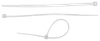 Стяжка ЗУБР КС-Б2, 4.8 мм x 300 мм, 25 шт. (4-309017-48-300)