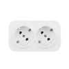 Розетка Legrand Quteo, 2-х постовая, белый