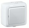 Выключатель Hegel, 1кл., белый