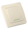 Выключатель Hegel, 1кл., слоновая кость