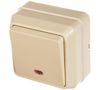 Выключатель IEK, 1кл., кремовый