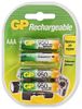 Аккумулятор GP Rechargeable, AAA/аккумулятор, 950 мА·ч, 4 шт