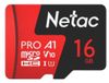 Карта памяти microSDHC Netac 16Gb Class 10 UHS-I U1 (NT02P500PRO-016G-S)