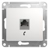 Розетка RJ-11 скрытый монтаж, Schneider Electric GLOSSA