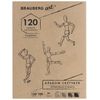Блокнот для рисования 120 листов, А4, BRAUBERG