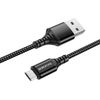 Кабель Micro USB-USB, 1 м, черный Borofone Ultra bright BX54