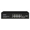 Коммутатор Osnovo SW-80802(150W), 8x1 Гбит/с, SFP/uplink: SFPx2