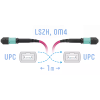 Патч-корд оптический SNR SNR-PC-MPO/UPC-MPO/UPC-FF-MM4-12F-1m 1 м