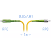 Патч-корд оптический SNR SNR-PC-FC/APC-SC/APC-A-1m 1 м