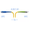 Патч-корд оптический SNR SNR-PC-FC/APC-SC/UPC-A-3m 3 м