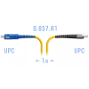 Патч-корд оптический SNR одномодовый, одинарный, 1 м (SNR-PC-FC/UPC-SC/UPC-A-1m)