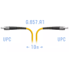 Патч-корд оптический SNR SNR-PC-FC/UPC-A-10m 10 м