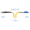 Патч-корд оптический SNR SNR-PC-LC/UPC-FC/UPC-A-10m 10 м