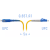 Патч-корд оптический SNR SNR-PC-LC/UPC-SC/UPC-A-5m 5 м