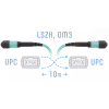 Патч-корд оптический SNR SNR-PC-MPO/UPC-MPO/UPC-FF-MM-12F-10m 10 м