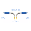 Патч-корд оптический SNR SNR-PC-SC/UPC-A-1m (angle) 1 м