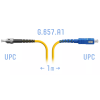 Патч-корд оптический SNR SNR-PC-ST/UPC-SC/UPC-A-1m 1 м