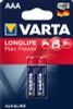 Батарейка Varta Energy, AAA (LR03/24А), 1.5V, 2 шт